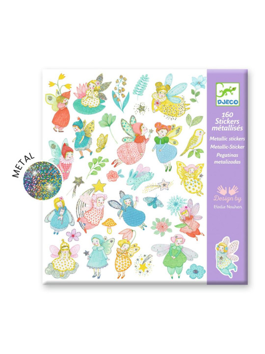 Metaliczne naklejki LŚNIACE WRÓŻKI DJ09554