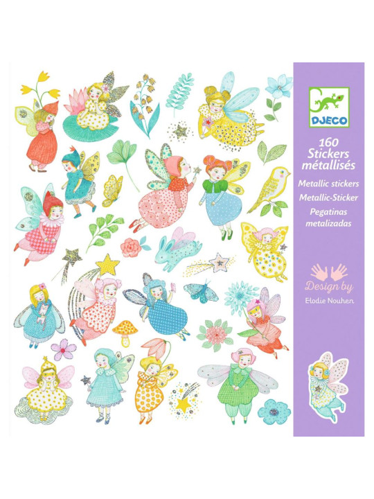 Metaliczne naklejki LŚNIACE WRÓŻKI DJ09554