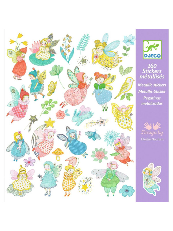 Metaliczne naklejki LŚNIACE WRÓŻKI DJ09554