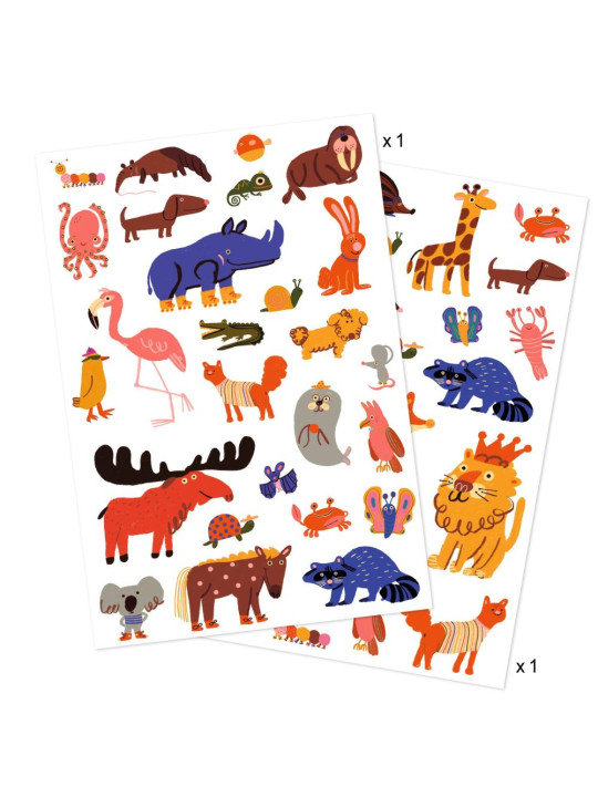 Tatuaże ŚMIESZNE ZWIERZĄTKA DJ09917