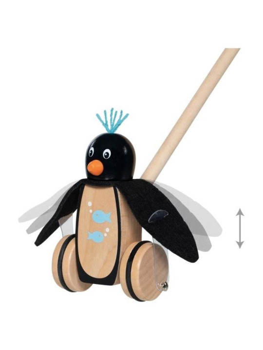 Pingwinek do pchania z filcowymi skrzydełkami
