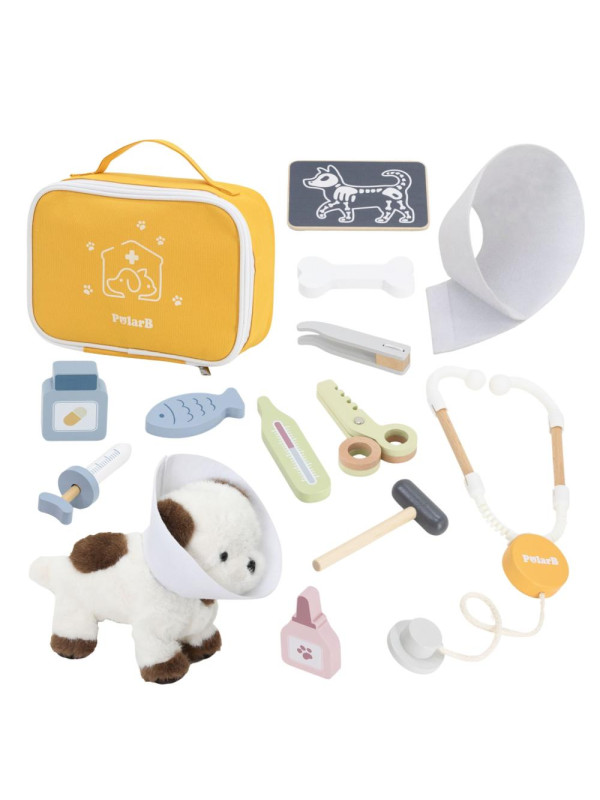 VIGA PolarB Zestaw do pielęgnacji zwierząt – Mały Weterynarz