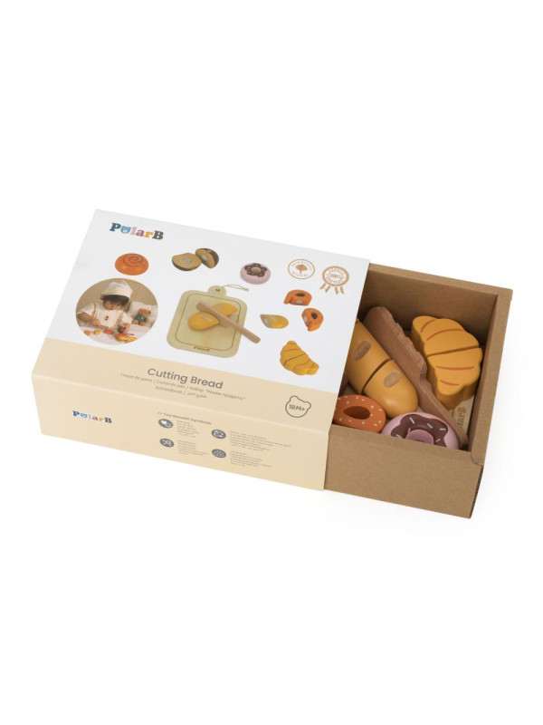 VIGA Drewniany Zestaw Śniadaniowy – Mały Piekarz