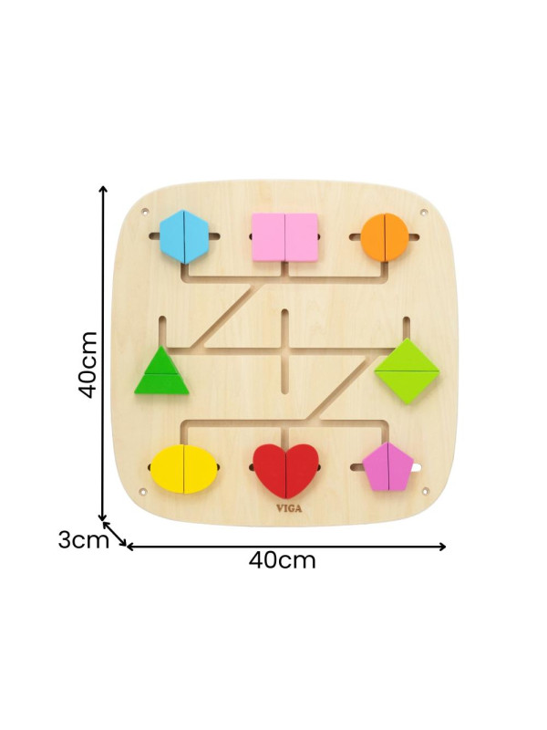 VIGA Panel Aktywności Ścienny 16 Ruchomych Elementów