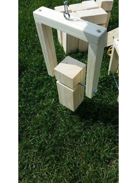 Gra integracyjna Wieża współpracy podwójna START zielono żółta