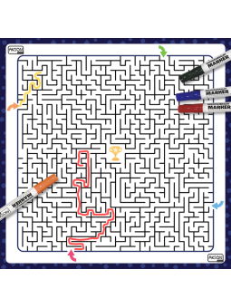 Mata suchościeralna labirynt 100x100 cm