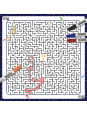Mata suchościeralna labirynt 100x100 cm