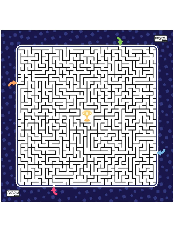 Mata suchościeralna labirynt 100x100 cm