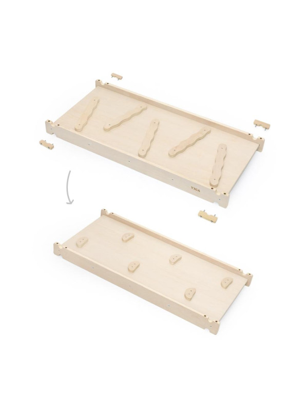 Viga Domowy Plac Zabaw 3w1: Trójkąt Pikler, Bujak i Zjeżdżalnia