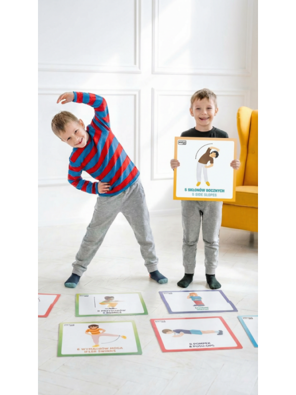 Plansze Animacyjne Rozgrzewka 50x50 cm 11 szt.