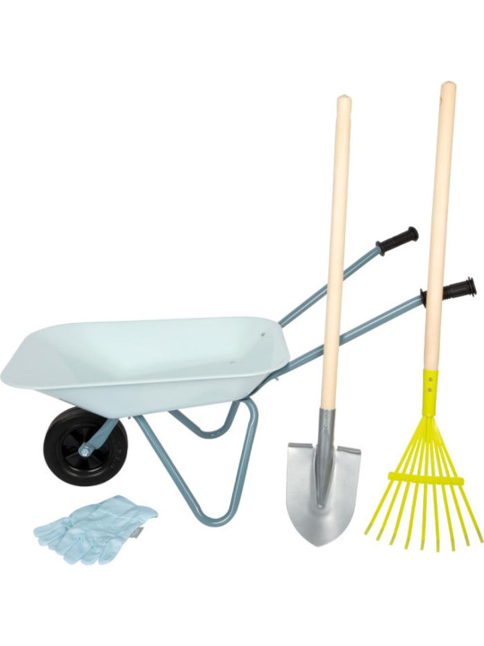 Zestaw małego ogrodnika taczka i narzędzia ogrodowe dla dzieci Small Foot