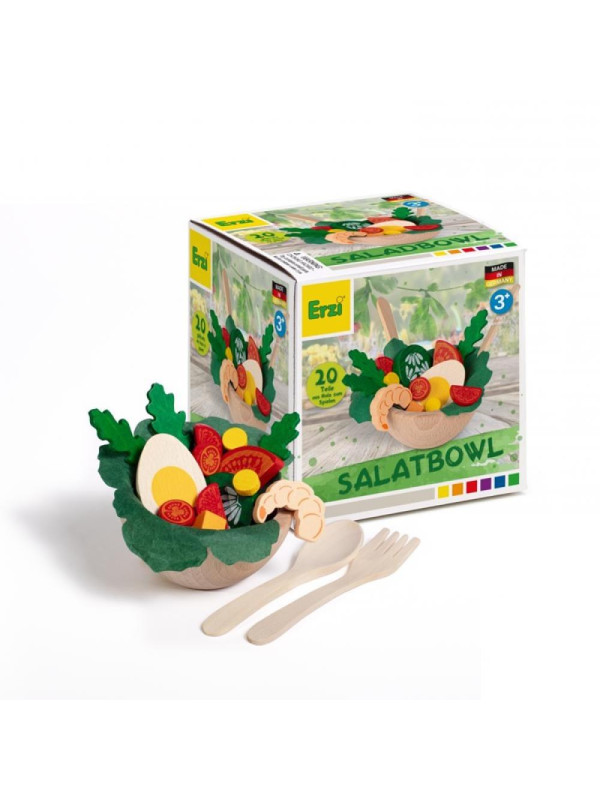 Drewniany Zestaw do zabawy w kuchnię Sałatka Erzi