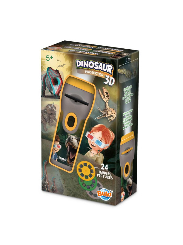Mini projektor DINOZAURY z okularami 3D 6339DIN