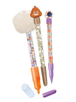 Zestaw DIY - długopisy i mazak POOP FK023