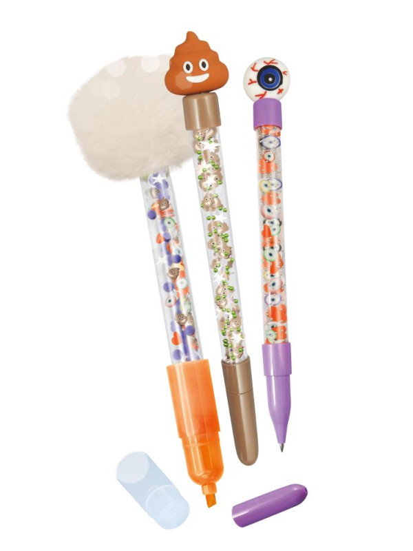 Zestaw DIY - długopisy i mazak POOP FK023