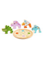Drewniane okrągłe puzzle RONDO CROCO DJ01106 