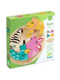 Drewniane okrągłe puzzle RONDO LEO DJ01107