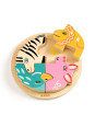 Drewniane okrągłe puzzle RONDO LEO DJ01107