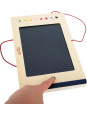 Kolorowy tablet LCD dla dzieci z rysikiem i wygodnym uchwytem Educate Small Foot