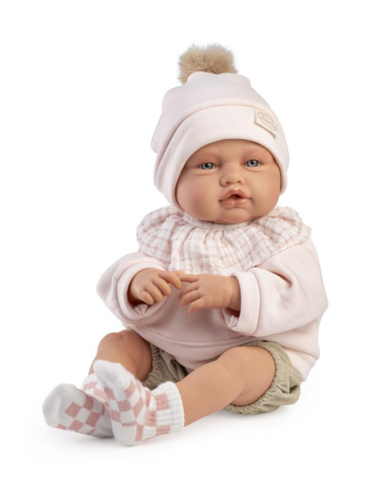 Lalka Babydoo z elastycznym tułowiem Antonio Juan 18313 - 50 cm, Brzuszek: Miękki, Kolor oczu: Niebieski