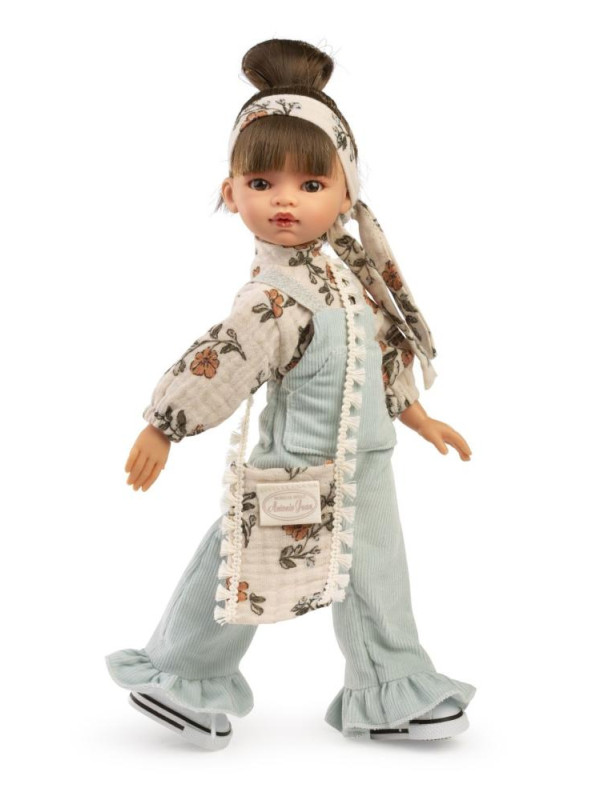 Lalka Emily_boho Antonio Juan 25307 - 33 cm, Brzuszek: Winylowy, Kolor oczu: Niebieski, Kolor włosów: Brązowy