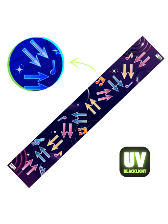 Mata Animacyjna Skaczące Stópki STRZAŁKI UV 50x300 cm