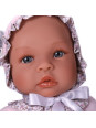 Lalka Leo w różowym bolerku Asi 0183470 - Dziewczynka, 46 cm, Brzuszek: Miękki, Kolor oczu: Niebieski
