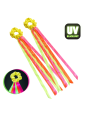 Wstążki do tańca 75 cm na rękę Neonowe UV 2 szt.