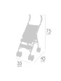 Spacerówka wózek dla lalek do 48cm Coco DeCuevas 90080