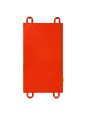 Mini chusta animacyjna 100 x 60 cm kolor: czerwony