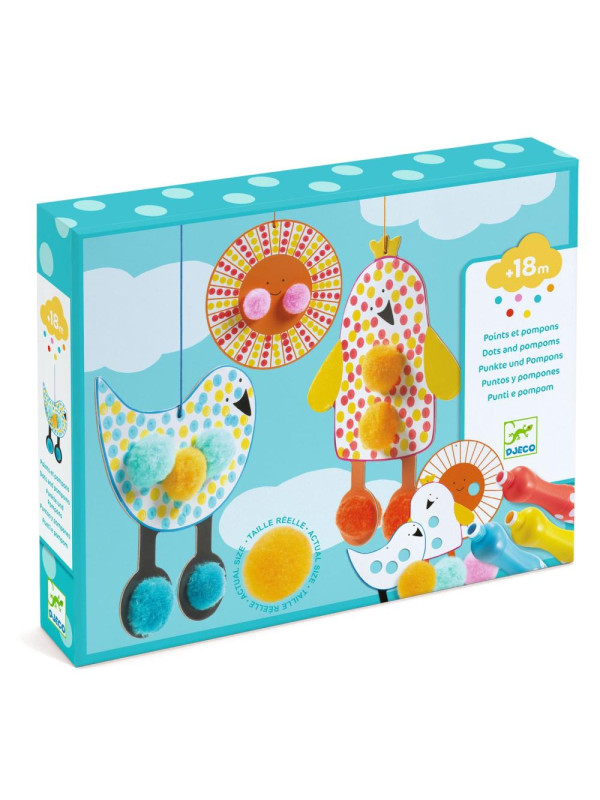 Zest. art. stempelki i pompony PTASZKI DJ00964