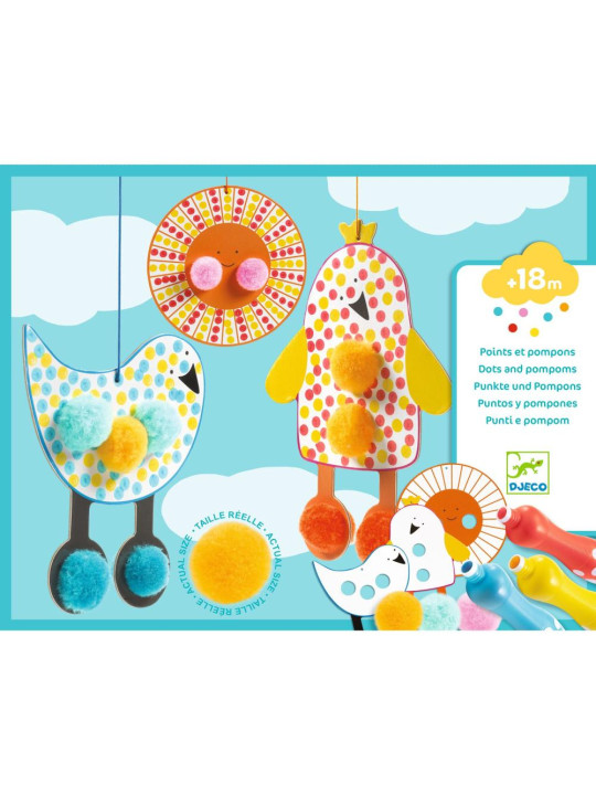 Zest. art. stempelki i pompony PTASZKI DJ00964