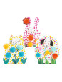 Zest. art. stempelki i pompony W TRAWIE DJ00965