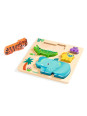 Drewniane puzzle DZIKIE ZWIERZĄTKA DJ01091