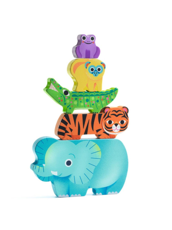 Drewniane puzzle DZIKIE ZWIERZĄTKA DJ01091