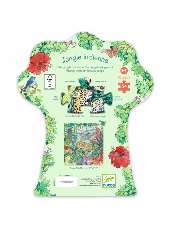 Puzzle tekturowe DŻUNGLA 54 elem. DJ07293