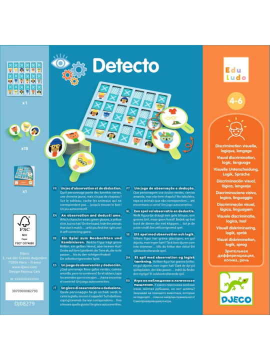 Eduludo - gra obserwacyjna DETECTO DJ08279
