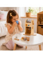 TOOKY TOY Drewniany Zestaw Do Kawy - Ekspres Baristy