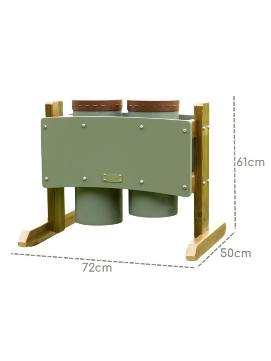 MASTERKIDZ Dwa Bębny Konga Wolnostojące Outdoor