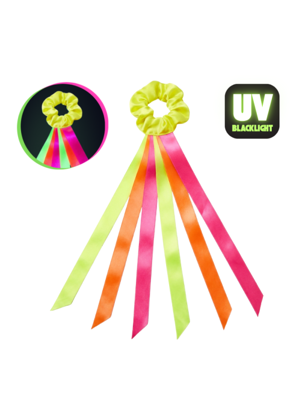 Wstążki do tańca 50 cm na rękę Neonowe UV 1 szt.