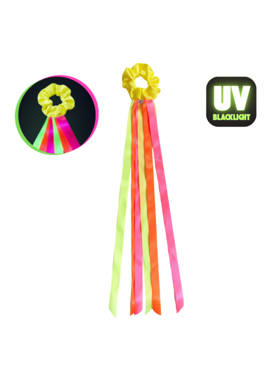 Wstążki do tańca 75 cm na rękę Neonowe UV 1 szt.
