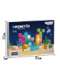 Woopie Klocki Magnetyczne Kostki 54 el Montessori Ocean Układanka Gra 3D