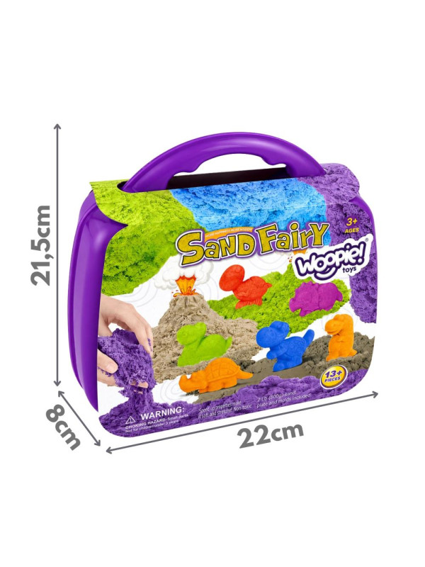 WOOPIE Zestaw Piasku Kinetycznego Dinozaury 13 el