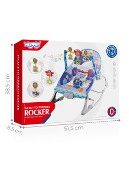 WOOPIE BABY Bujaczek Leżaczek 2w1 Krab Interaktywny Wibracje Melodie