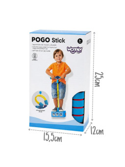 WOOPIE Piankowy Skoczek Pogo Dla Dzieci Do Skakania Niebieski Dinozaur
