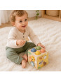 TOOKY TOY Drewniana Wiosenna Kostka Edukacyjna 5w1