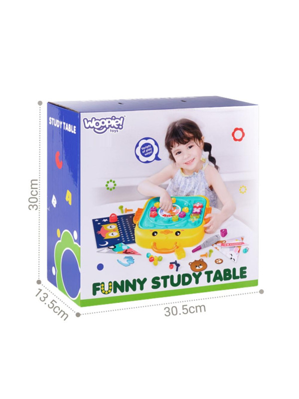 WOOPIE Interaktywny Stolik Edukacyjny Warsztat i Tablica 3w1