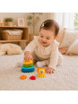 WOOPIE BABY Piramidka Sensoryczna Wieża Układanka Lew 6m+