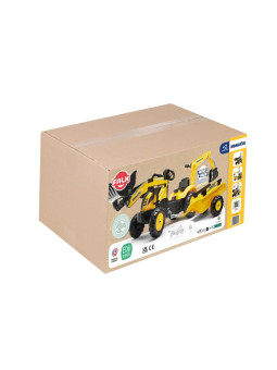 FALK Traktor na Pedały Komatsu z Łyżką Koparką i Przyczepą 2-5 lat