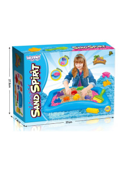 WOOPIE Magiczny Piasek Kinetyczny Zestaw Basen Foremki 3+